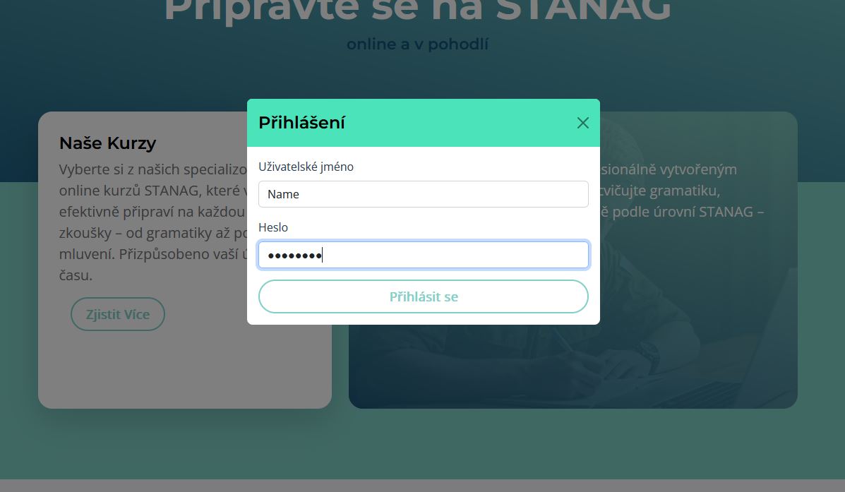 Přihlášení